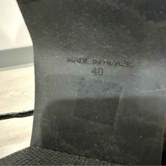 Cult Gaia Sandals Azariah Platform in Raffia Black - Picture 8 of 9